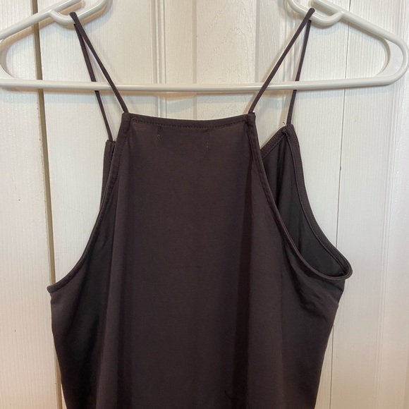 Grey Revamped Loose Fitting Spaghetti Strap Top - Picture 2 of 2